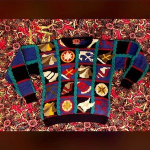 Nautical Hand-knit Vintage Sweater 🌊